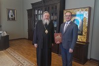Епископ Иларион провел рабочую встречу с депутатом Госдумы Михаилом Кизеевым