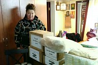 В с.Решма жители изготавливают маскировочные сети для бойцов СВО