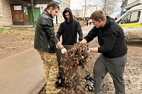 Волонтеры Кинешмы одними из первых вышли на уборку города после зимы