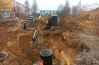 В Кинешме продолжается реконструкция канализационного коллектора по улице Желябова