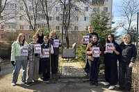 В Кинешме привели в порядок территорию у знака «Памяти жертв политических репрессий»