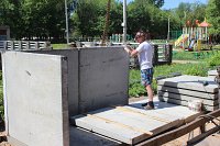 В микрорайонах Кинешмы продолжается установка новых контейнерных площадок
