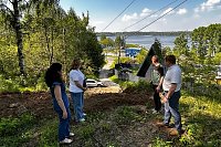 В Наволоках строят лестницу на «Больничной горе»