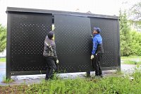 В Кинешме остановочные павильоны усиливают от вандалов