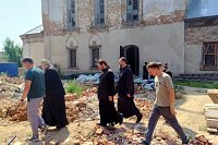 Епископ Иларион осмотрел ход работ по восстановлению храмов в Юрьевце
