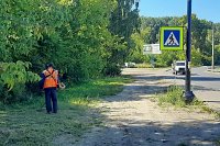 Кинешемское УГХ продолжает покос травы в городе