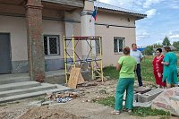 В Луговом продолжается ремонт Дома культуры