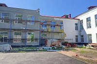 Продолжается капитальный ремонт в средней школе №1 в Наволоках