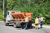 В Кинешме продолжается ямочный ремонт дорог