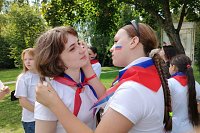 В лагере «Радуга» отметили День флага России