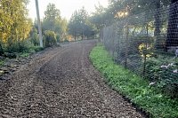 В ТОС «Лапшиха» за счет гранта из бюджета города отремонтировали дорогу