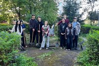 Студенты педколледжа привели в порядок территорию знака «Памяти жертв политических репрессий»