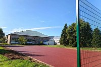 На спортплощдаке в Батмановской школе уложили травмобезопасное покрытие