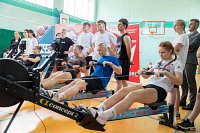 В школе №18 прошли соревнования «Чемпион школы» по гребле-индор