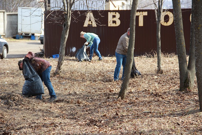 Кинешемцы навели чистоту в парке на улице Василевского фото 2