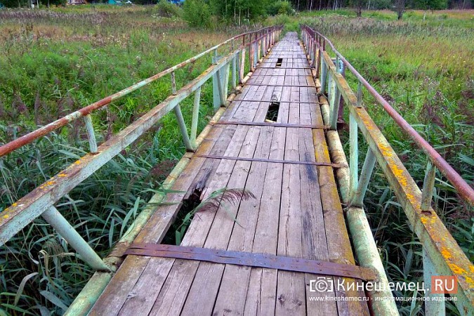 Чиновники не выполнили обещание отремонтировать мост в бору через Кинешемку фото 5
