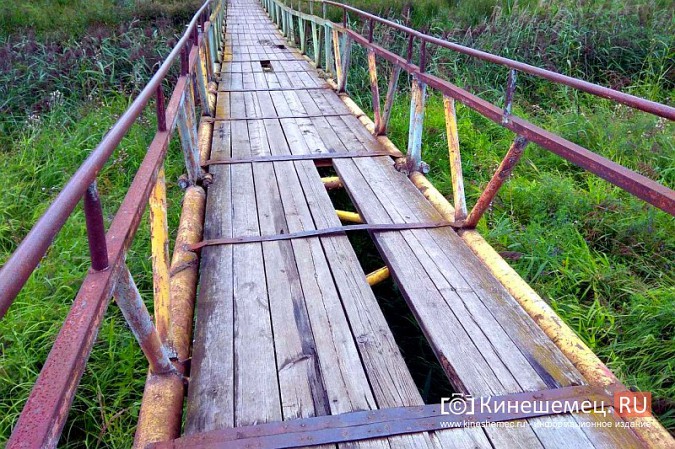Мост после обещанного ремонта... в августе.