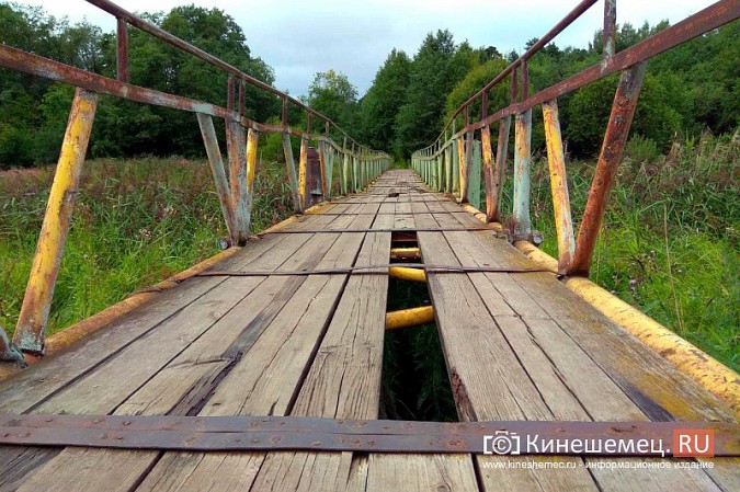 Чиновники не выполнили обещание отремонтировать мост в бору через Кинешемку фото 6