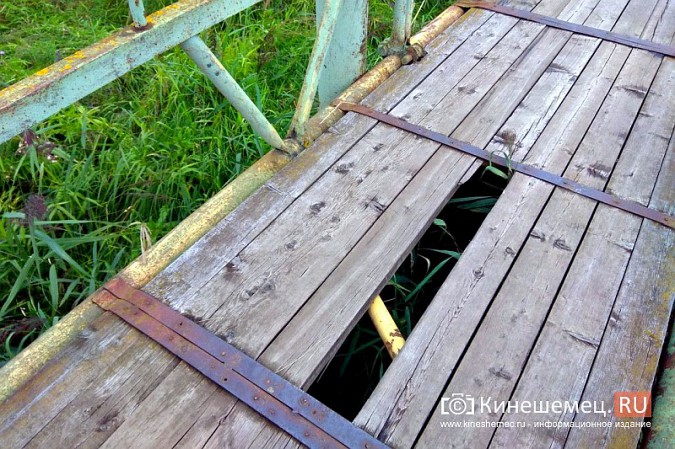 Чиновники не выполнили обещание отремонтировать мост в бору через Кинешемку фото 4