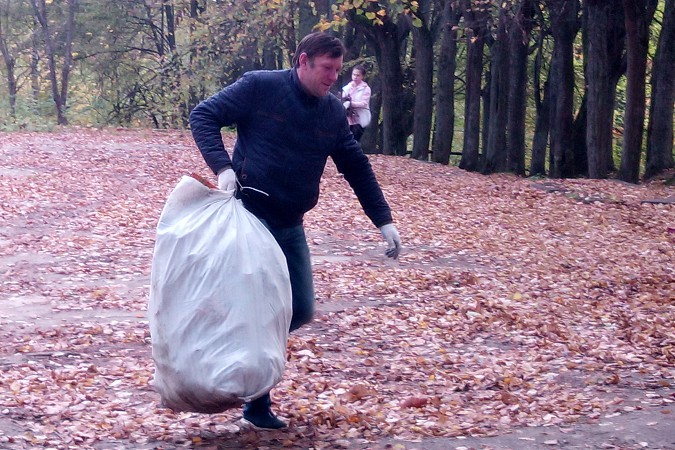 Наволокчане привели в порядок городской парк фото 5