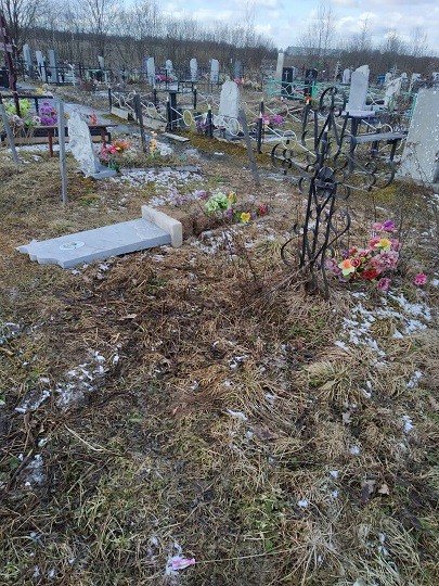 На городском кладбище в Заволжске неизвестные надругались над 15 могилами фото 4