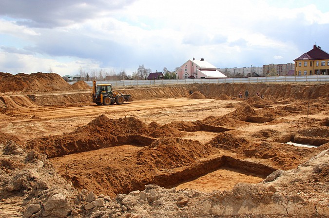 В Кинешме продолжается строительство ФОКа с плавательным бассейном фото 5