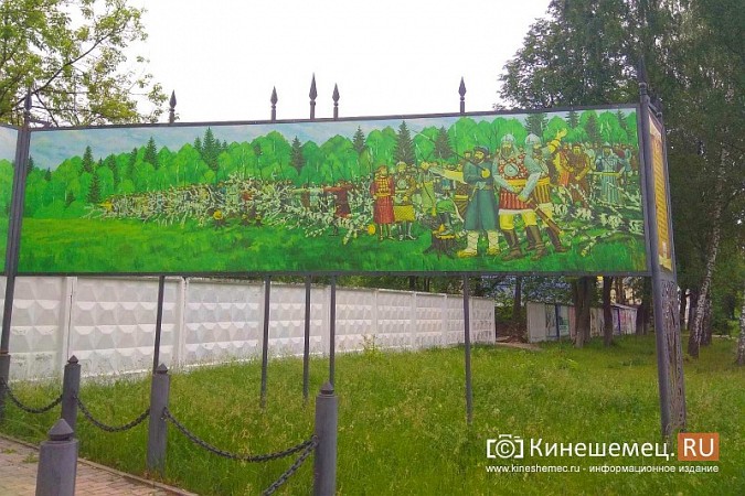 Героическая диорама на Вичугской выгорает на солнце фото 3