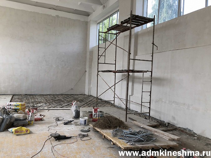 В двух кинешемских школах ремонтируют спортивные залы фото 4