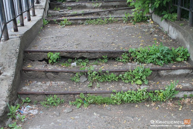Кинешемский дождь смыл лестницу в центре города фото 5