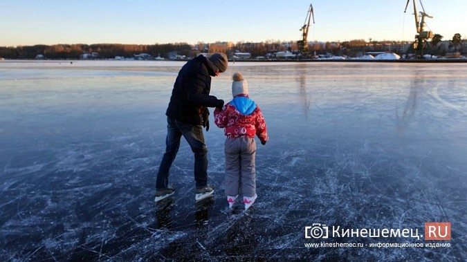 Кинешемцы облюбовали речные просторы для катания на коньках фото 9
