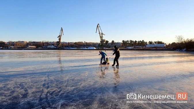 Кинешемцы облюбовали речные просторы для катания на коньках фото 19