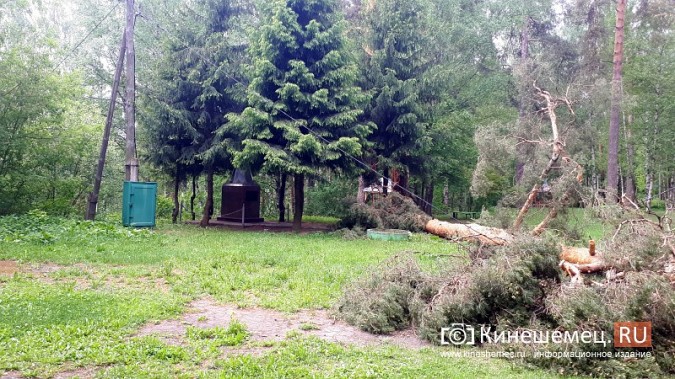 В Кинешме ураганным ветром ломало деревья, рвало линии электропередач, разрушало лоджии фото 2