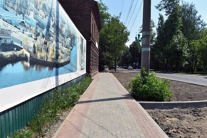 Продолжается благоустройство подъема с Волжского бульвара на улицу Советскую. фото 8