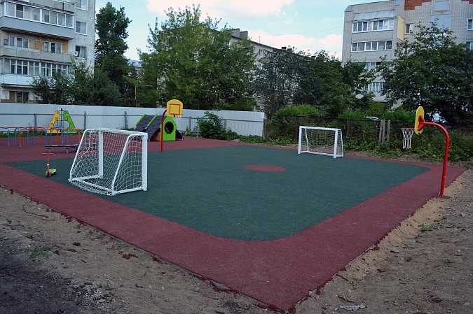 В пяти детских садах Кинешмы завершается установка современных спортивных площадок фото 5