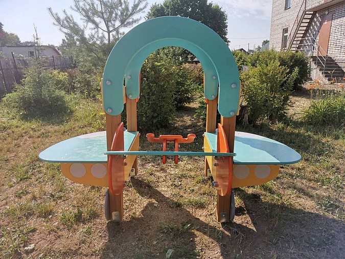 В кинешемском детском саду №22 по наказам депутатам от КПРФ установлена игровая площадка фото 2