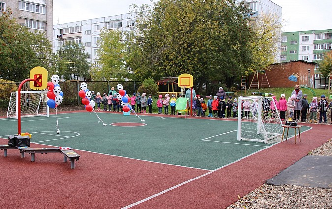 В трех Кинешемских детских садах открылись новые спортплощадки фото 7