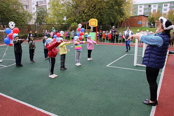 В трех Кинешемских детских садах открылись новые спортплощадки фото 9