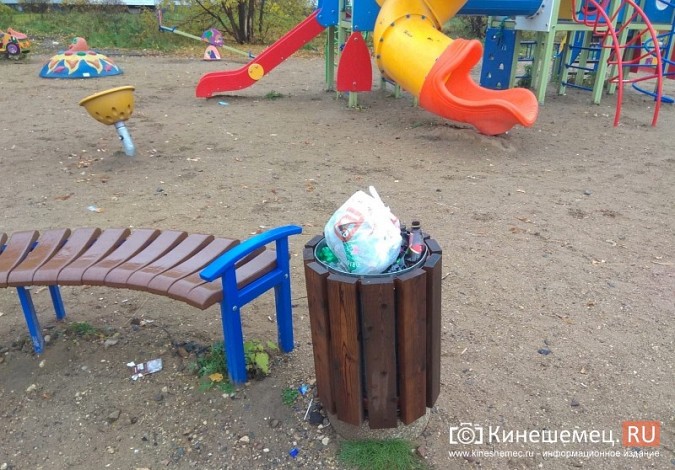 На детской площадке на ул. М.Василевского скопились горы мусора фото 7