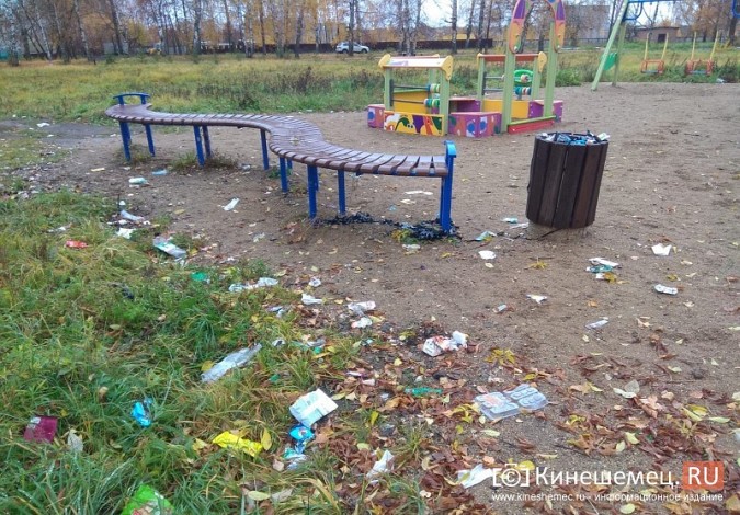 На детской площадке на ул. М.Василевского скопились горы мусора фото 6