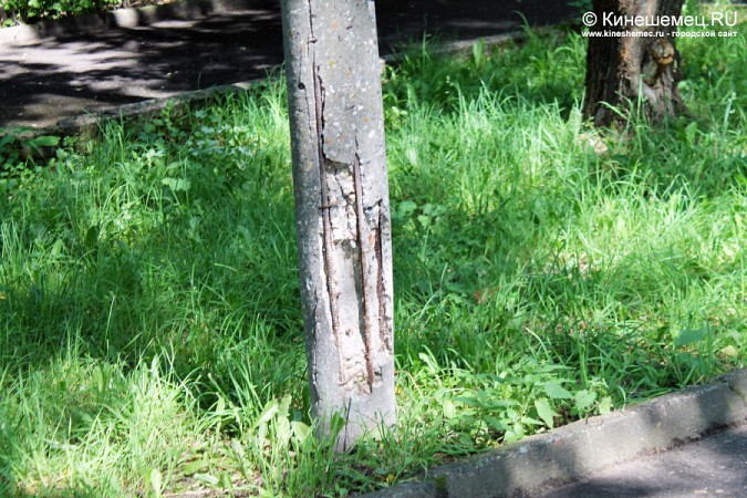 Пока столб не рухнет — УГХ Кинешмы не «перекрестится» фото 7