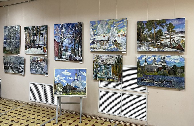 В Кинешме открылась выставка «Зимний вернисаж», посвященная юбилею художника Бориса Козлова фото 2