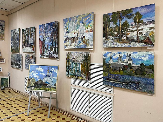 В честь 70-летия Бориса Козлова в ИТЦ Кинешмы открылась выставка работ художника фото 4