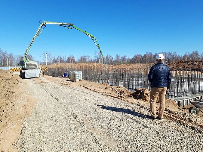 На новых очистных в Кинешме заливают фундаменты резервуаров - аэротэнков фото 5