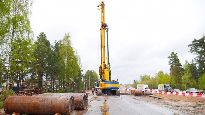На въезде в Иваново из Кинешмы продолжается строительство путепровода через ж/д переезд фото 7