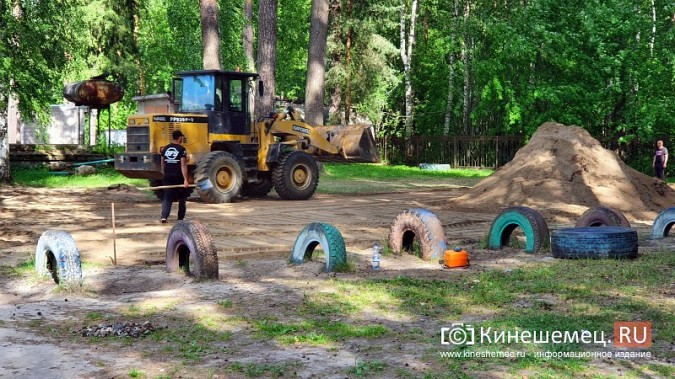В Кинешемском бору продолжается строительство лыжероллерной трассы фото 5