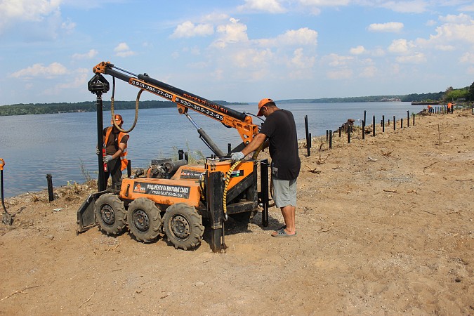 В Кинешме началось масштабное благоустройство стрелки на Волге у Никольского моста фото 3
