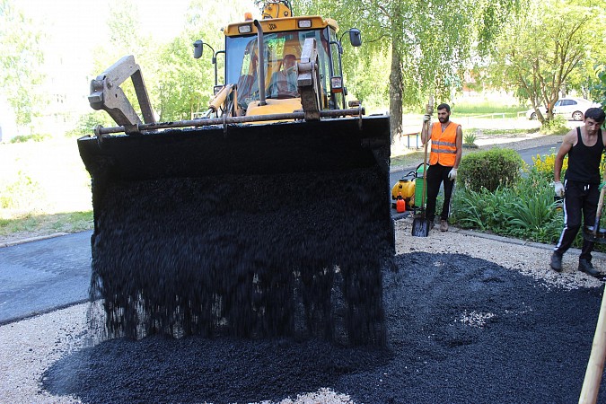 В Кинешме продолжается ремонт придомовых территорий фото 7