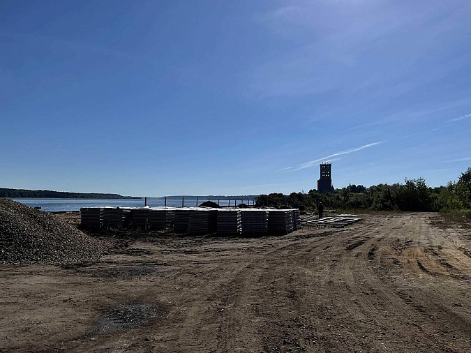 В Кинешме продолжается благоустройство стрелки у Никольского моста фото 3