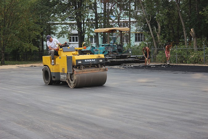 В школах Кинешмы завершается ремонт спортзалов и строительство спортплощадок фото 10