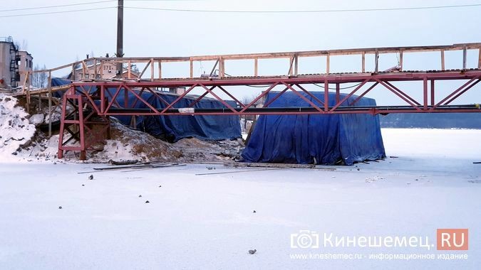 В Кинешме для прогрева бетона при ремонте моста через Казоху используют тепловые пушки фото 3